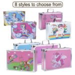 145 pcs Artist Colour Set -Multiple Kit, Professional Drawing Color Pencils, Oil Pastel, Sketches, Water Colors,Children Drawing Colouring Set without Cardboard Package Box (Unicorn Pink)