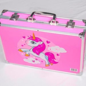Art Set for Kids with Unicorn Theme Storage Case, Art and Craft Supplies Kit for Drawing and Painting with Oil Pastel, Water Color, Color Pencils, Sketch Pen (Unicorn Design-Pink)