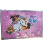 145 pcs Artist Colour Set -Multiple Kit, Professional Drawing Color Pencils, Oil Pastel, Sketches, Water Colors,Children Drawing Colouring Set without Cardboard Package Box (Unicorn Pink)